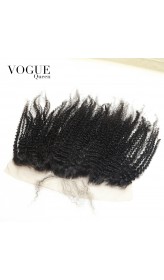 Natural Curl 13x4 Lace Frontal Closure With Baby Hair,Natural Color